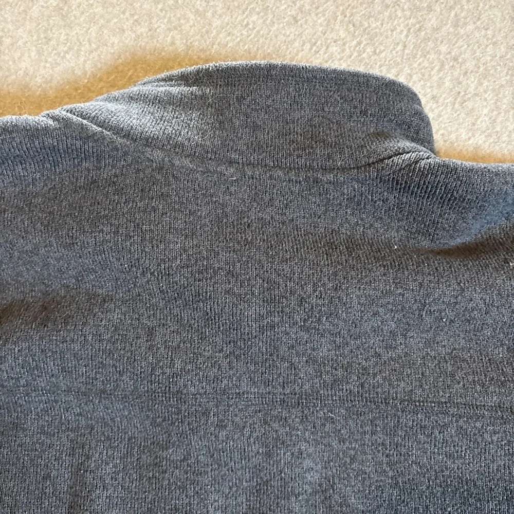 Mens Quarter Zip Pullover Fleece North Face Mens Sz L Blue Very‎ Good Cond.